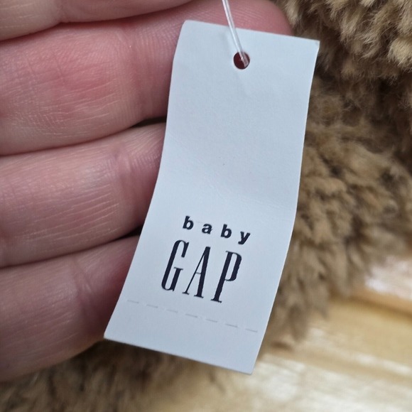 Baby Gap‎ Bear Plush Stuffed Animal Light Brown Tan Fuzzy Toy - Picture 6 of 8